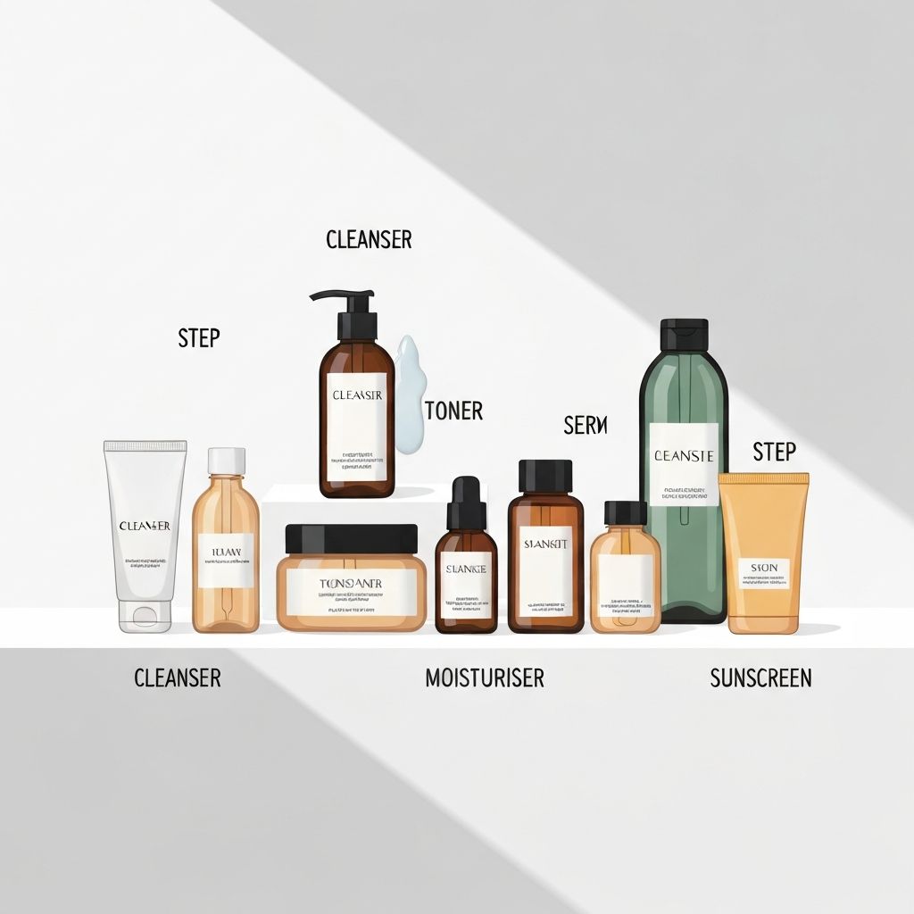 Skincare routine steps